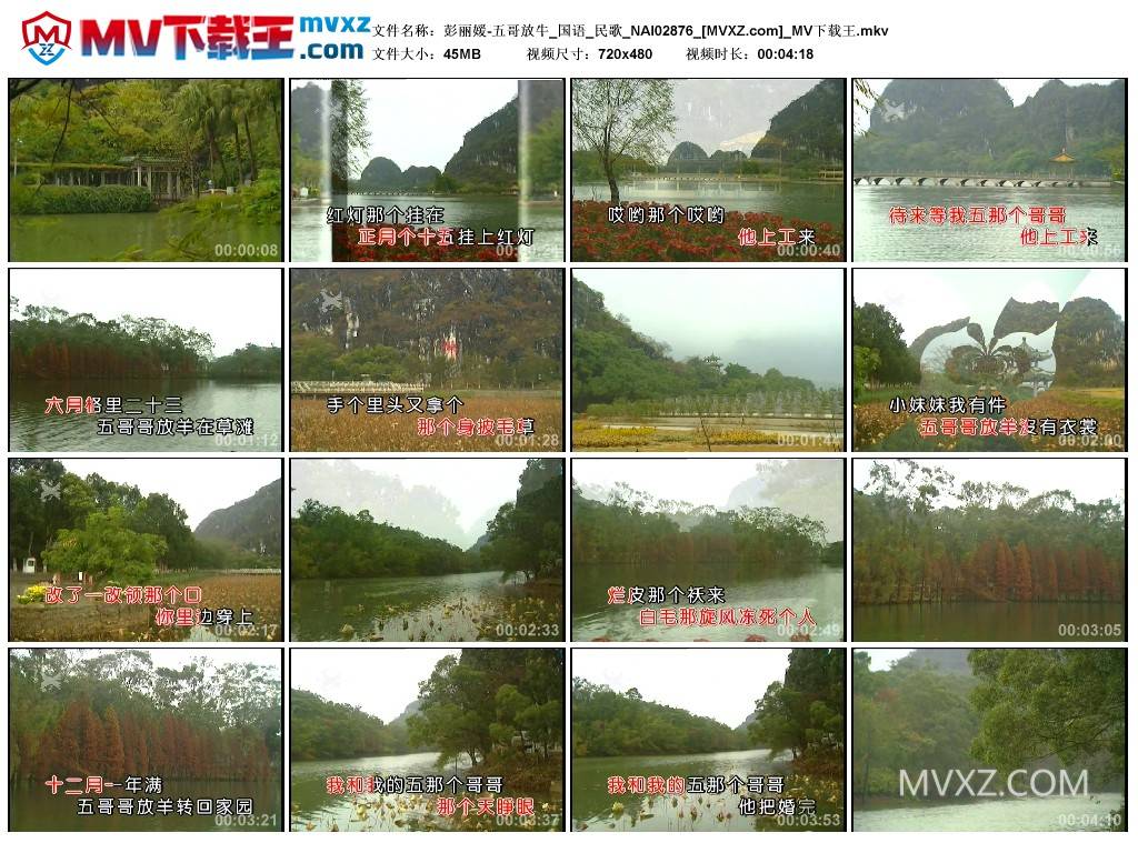 彭丽媛-五哥放牛_国语_民歌_NAI02876